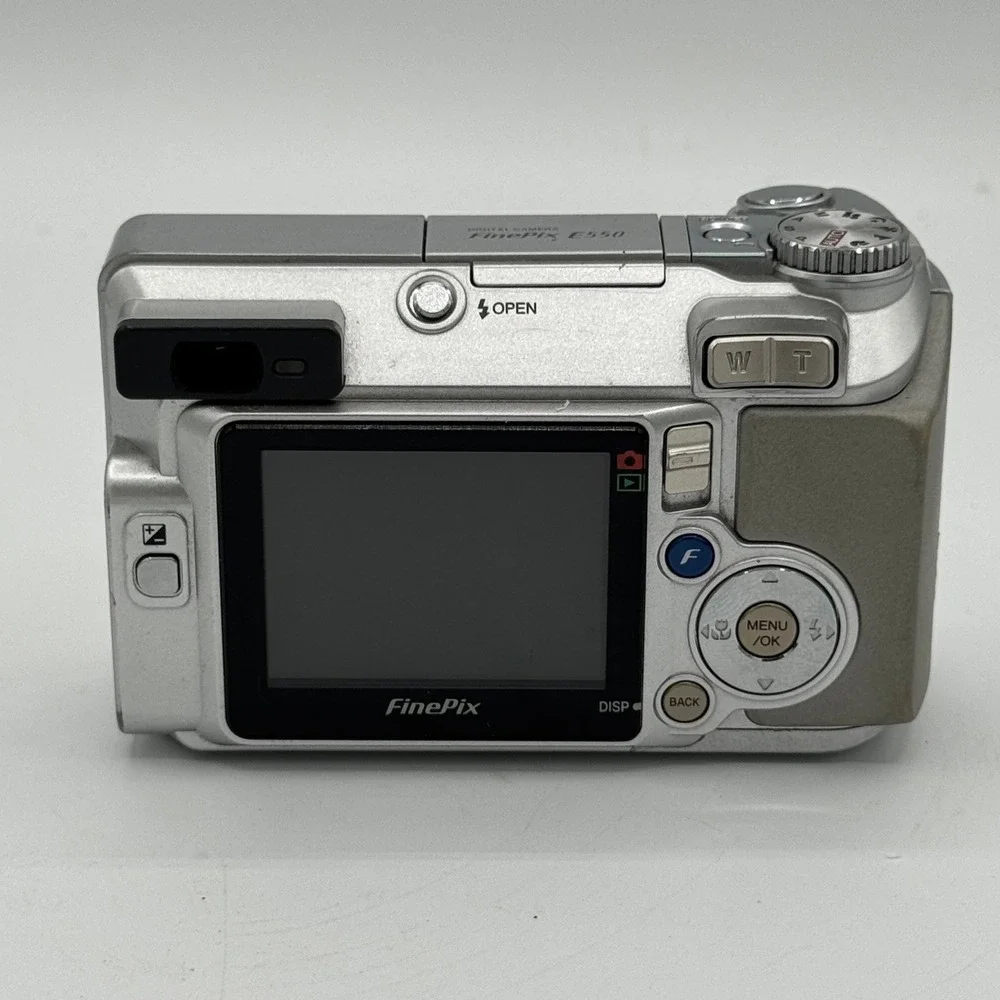 Fujifilm FinePix E550 Digital Camera Silver 6.3MP 4x Optical Zoom Fujinon Lens